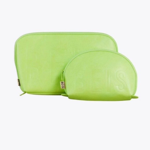 💚 SOLD💚 BEIS Cosmetic Bag Citron Green-SOLD - Picture 9 of 9
